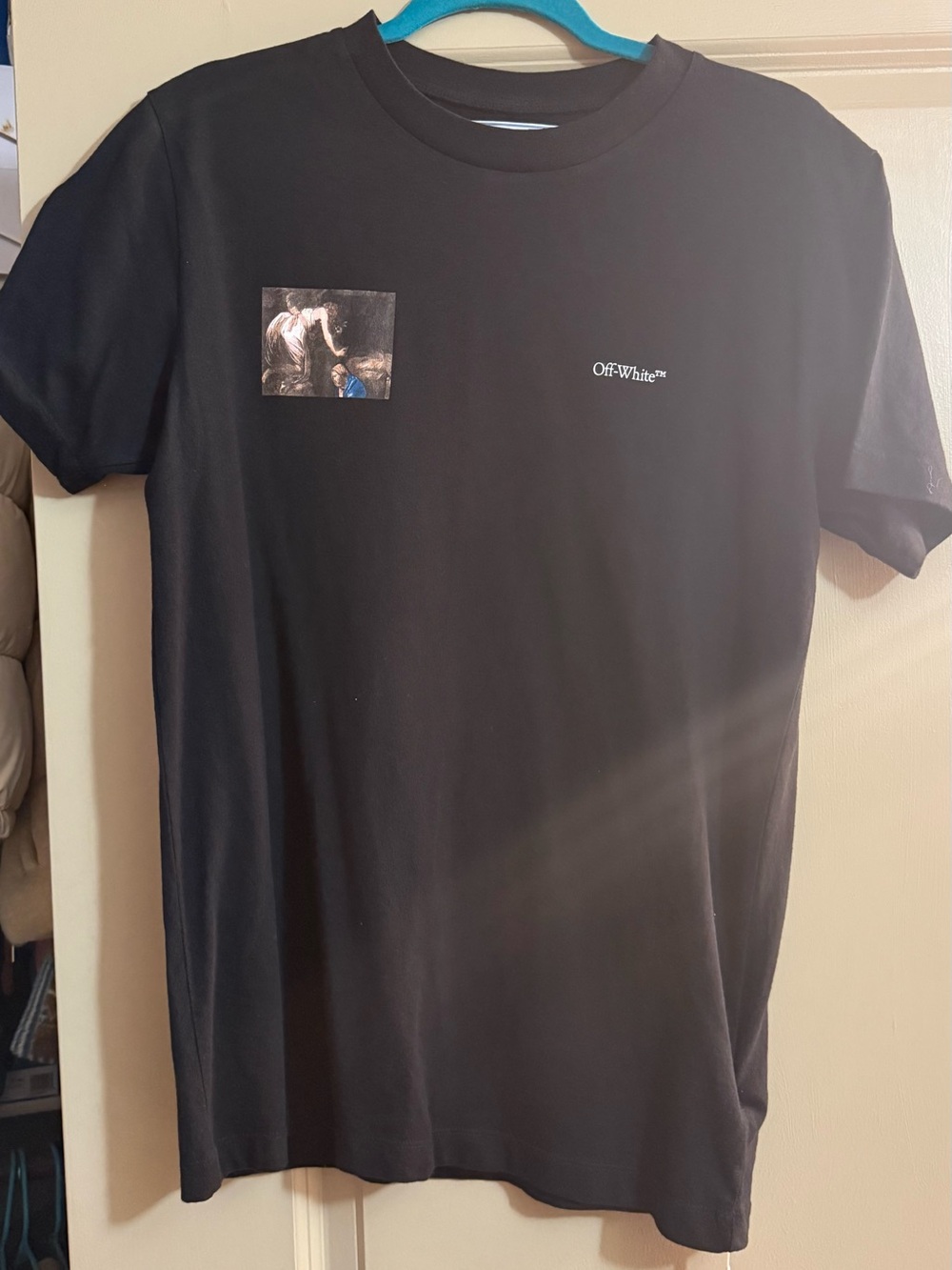 Off-White Black Graphic Crewneck Short Sleeve Tee